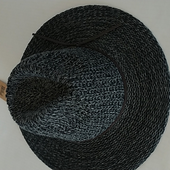 Cheveux Corp. C.C Black Woven Suede Trim Fedora Hat - Picture 7 of 11